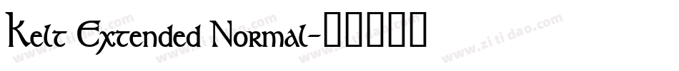 Kelt Extended Normal字体转换